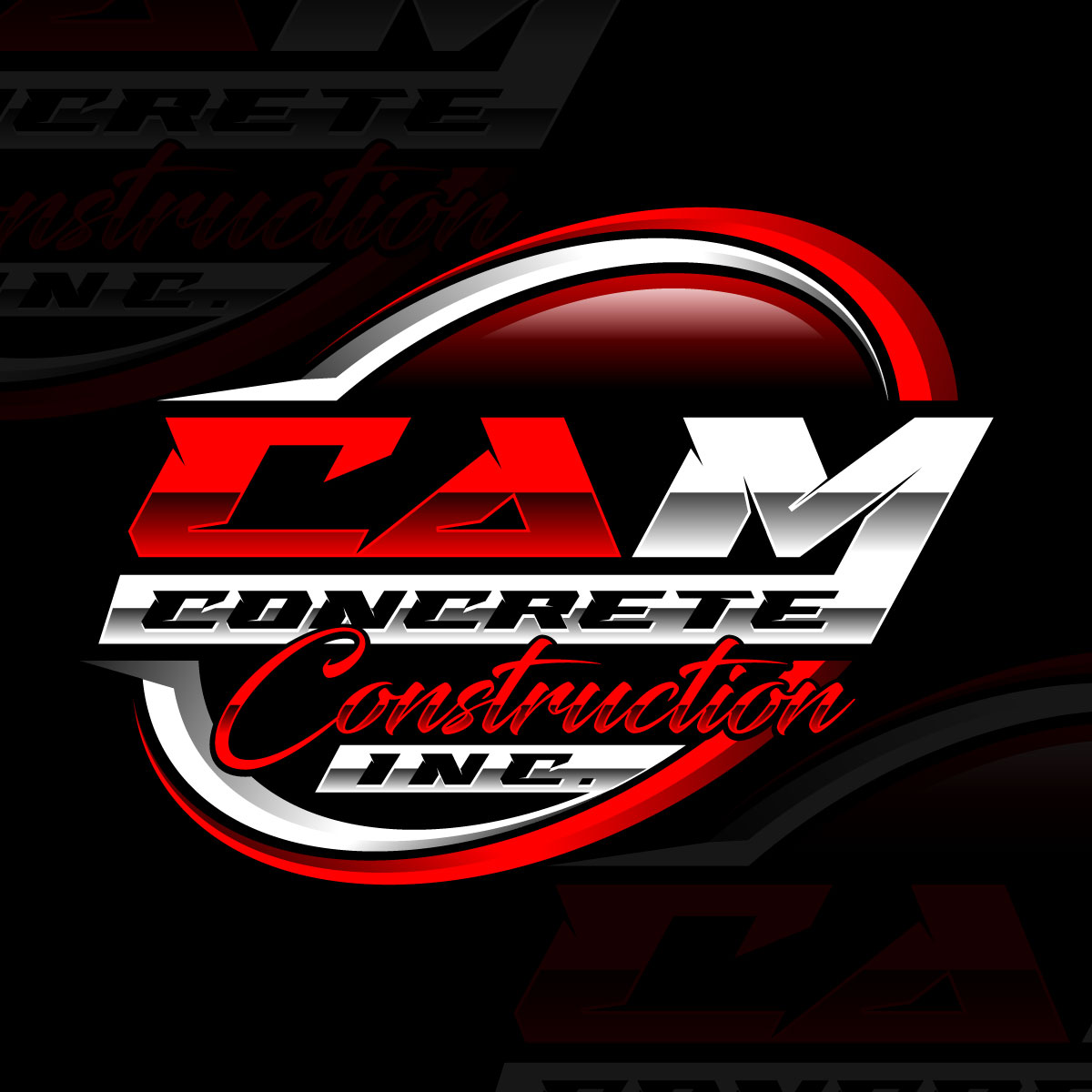 Logo Design by Suvendu.S for CAM Concrete Construction, Inc. | Design #34457377