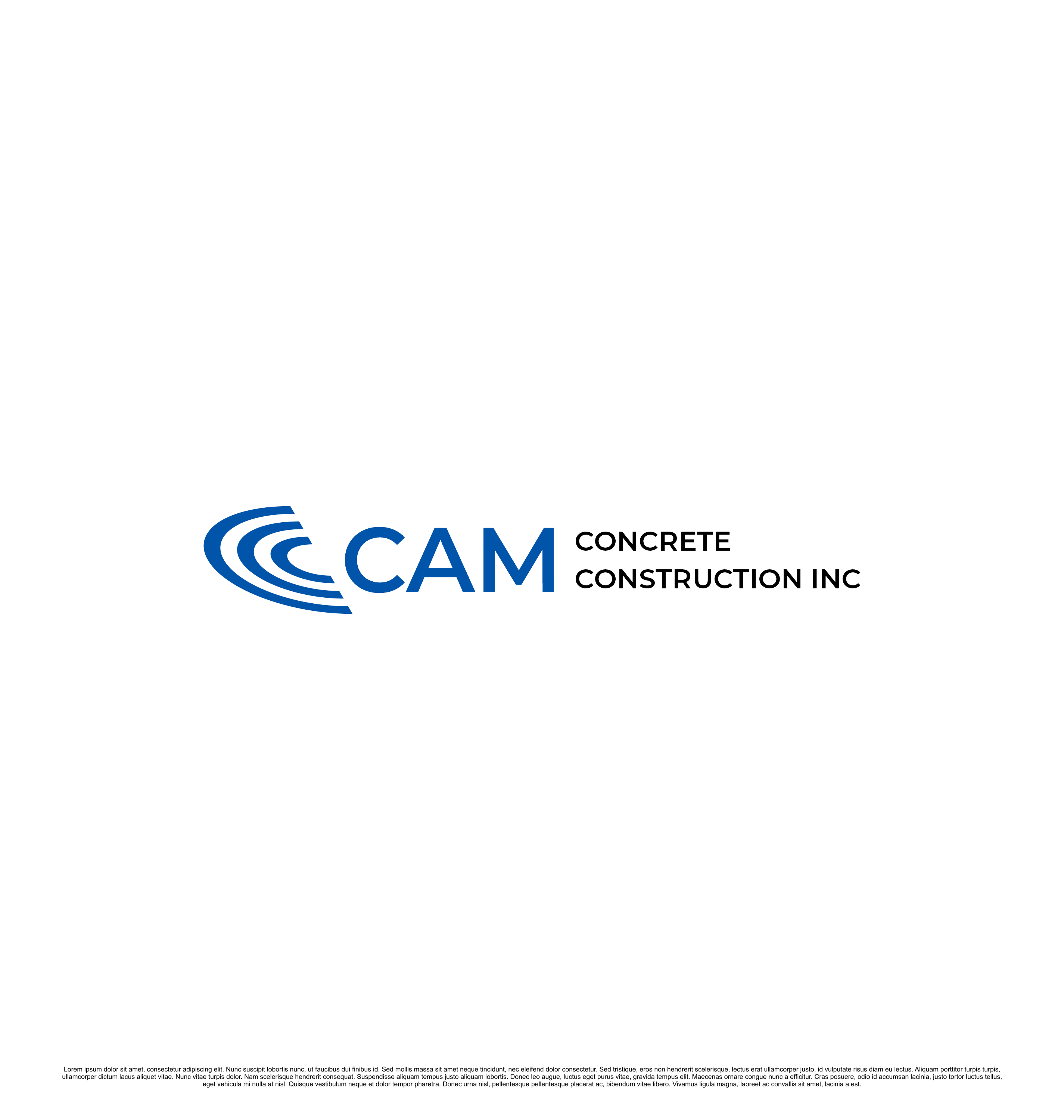 Logo Design by saesean for CAM Concrete Construction, Inc. | Design #34463700