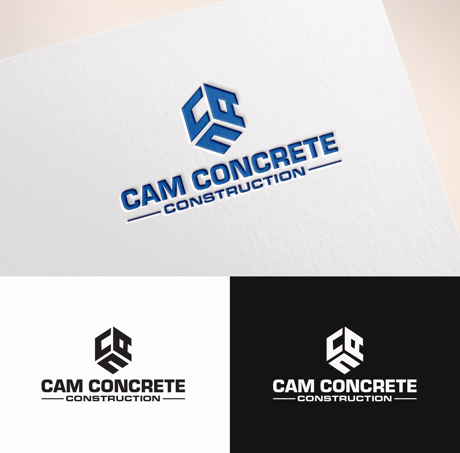 Logo Design by M Art & Design for CAM Concrete Construction, Inc. | Design #34456522