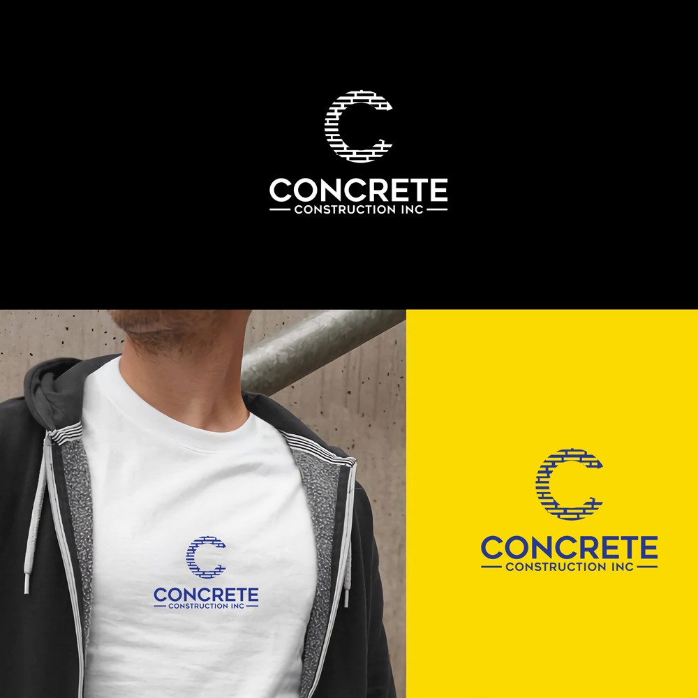Logo Design by Ahmed Sami 1 for CAM Concrete Construction, Inc. | Design #34455803