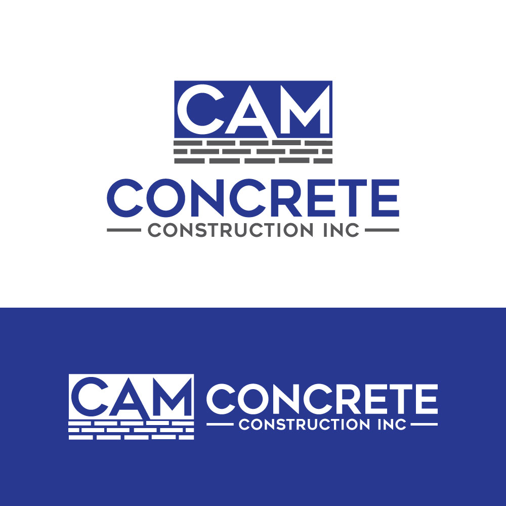 Logo Design by Ahmed Sami 1 for CAM Concrete Construction, Inc. | Design #34455805