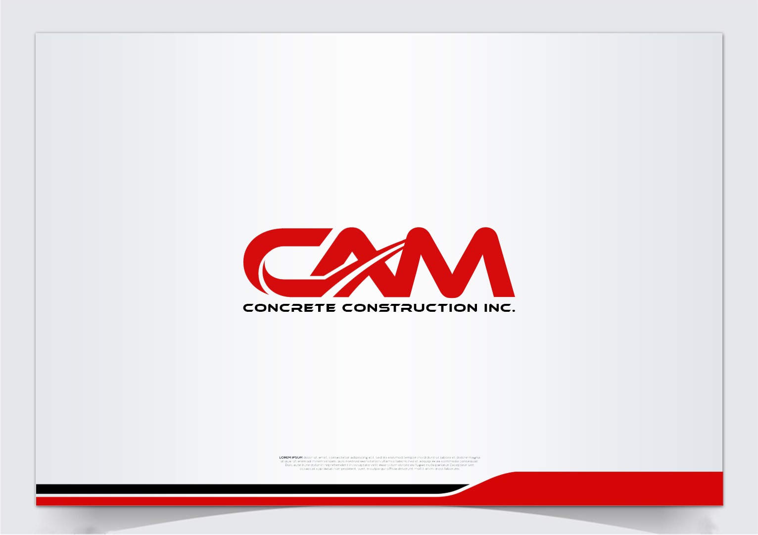 Logo Design by Rahmina for CAM Concrete Construction, Inc. | Design #34464090