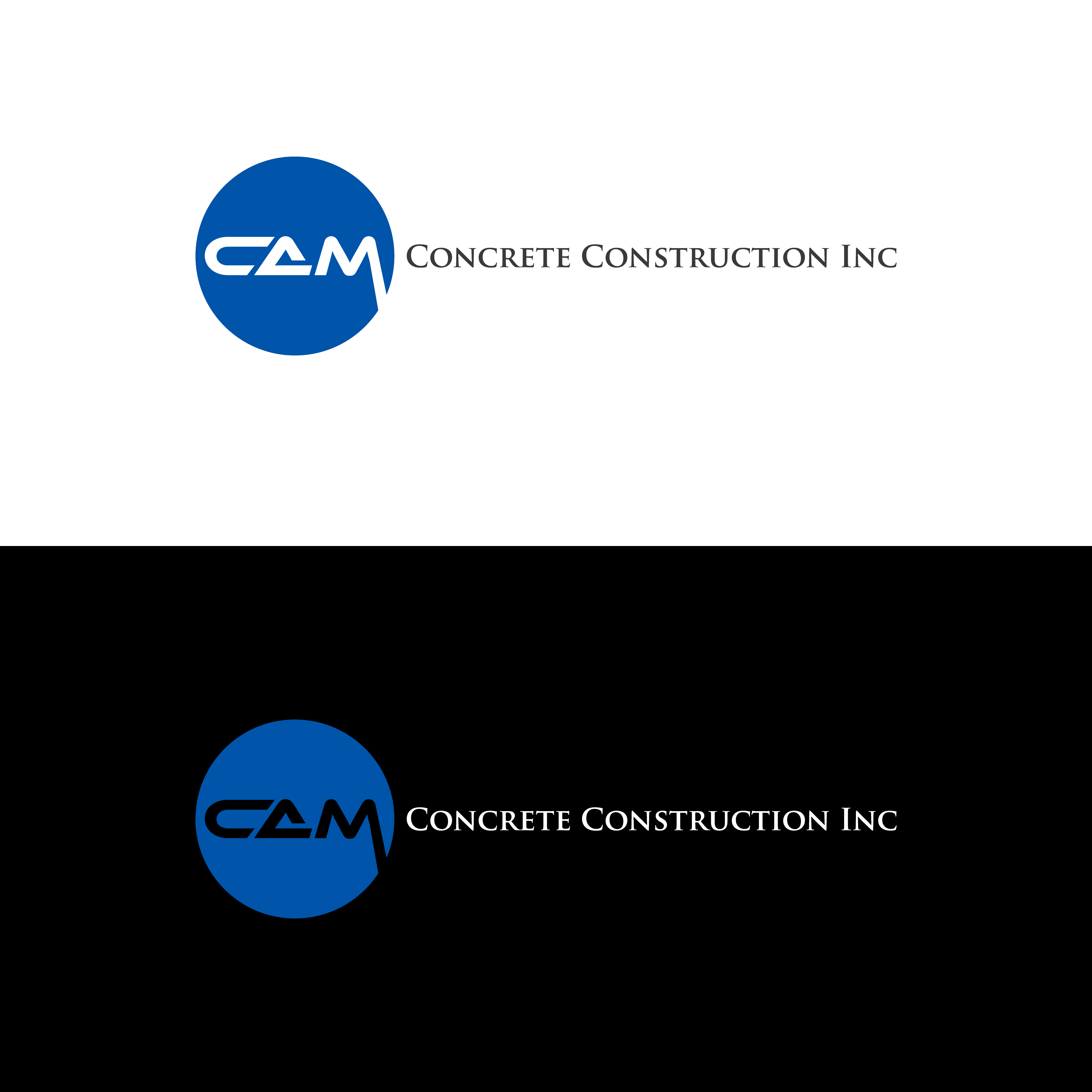 Logo Design by AKTech for CAM Concrete Construction, Inc. | Design #34456950