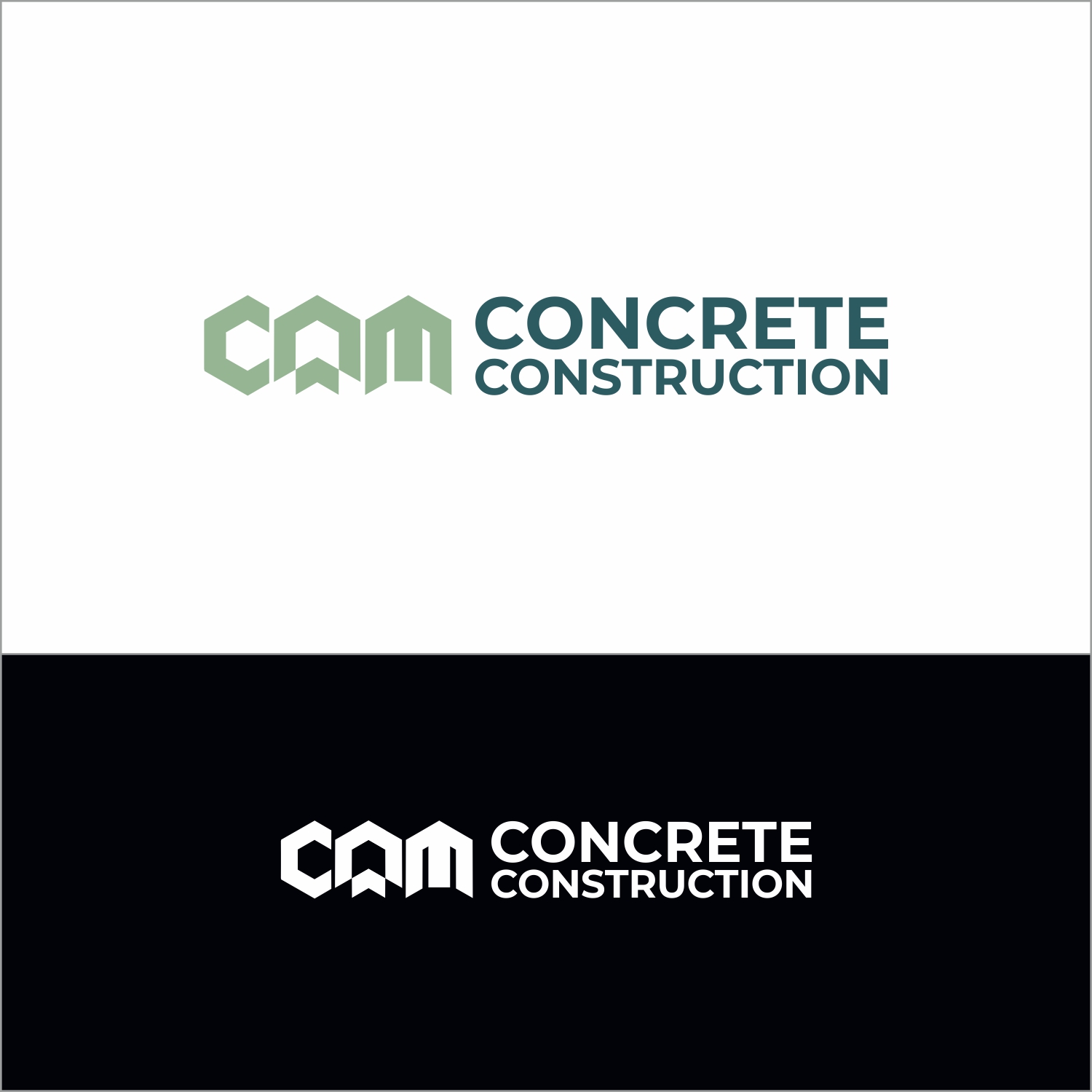 Logo Design by SHEULY for CAM Concrete Construction, Inc. | Design #34473260