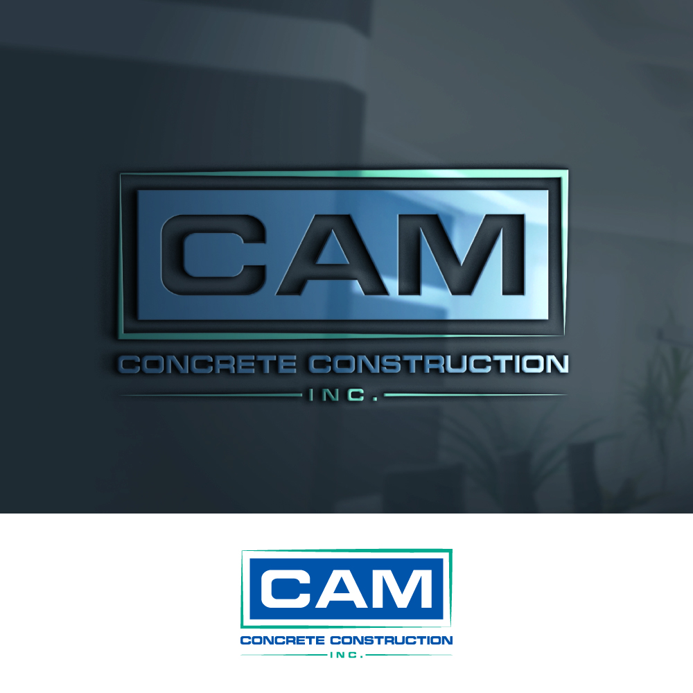 Logo Design by Hamza  Al-Muttalib for CAM Concrete Construction, Inc. | Design #34457481