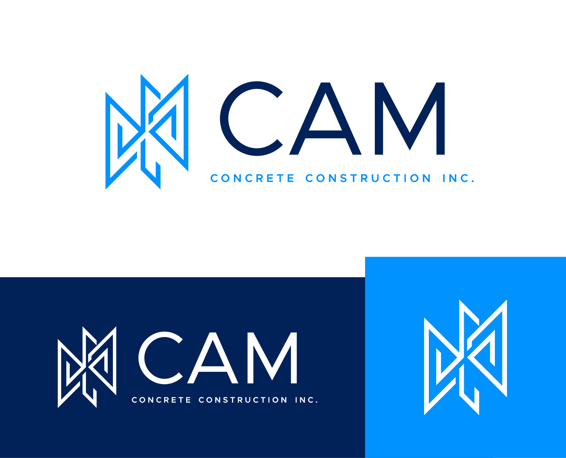 Logo Design by debdesign for CAM Concrete Construction, Inc. | Design #34460500