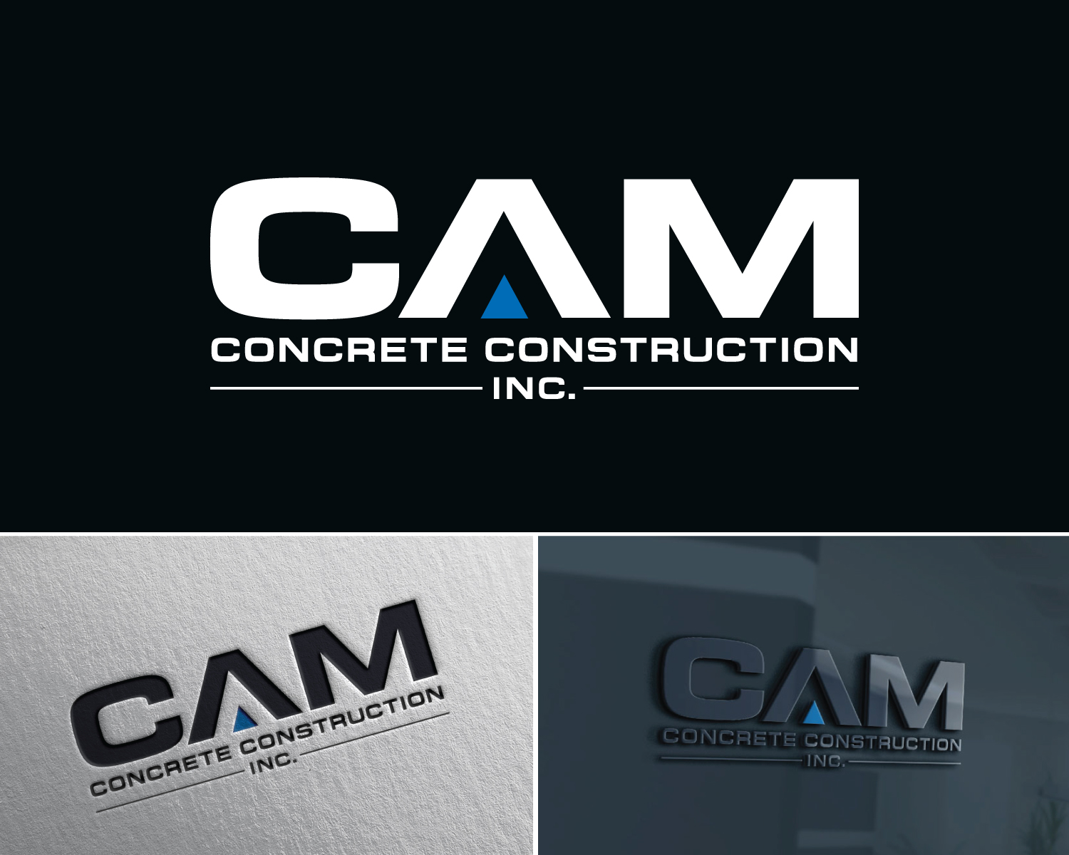 Logo Design by Atec for CAM Concrete Construction, Inc. | Design #34458756