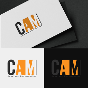 Logo Design by fly  design for CAM Concrete Construction, Inc. | Design: #34459783