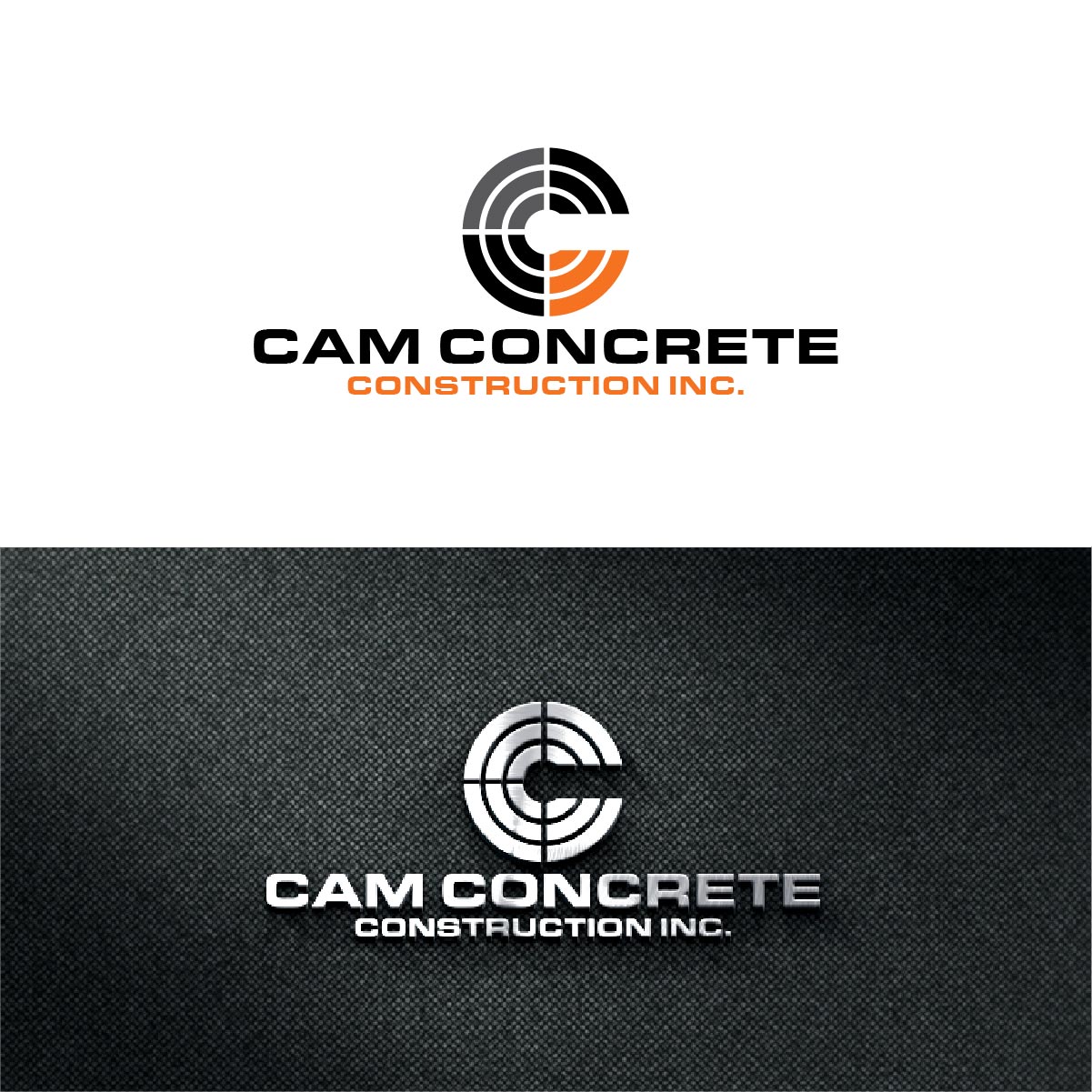 Logo Design by fly  design for CAM Concrete Construction, Inc. | Design #34459784