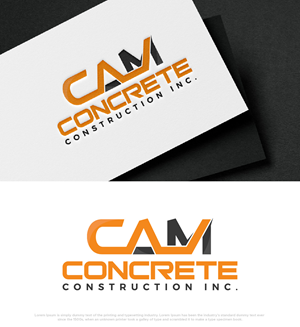 Logo Design by fly  design for CAM Concrete Construction, Inc. | Design: #34459785
