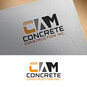 Logo Design by fly  design for CAM Concrete Construction, Inc. | Design: #34459788