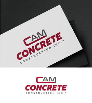 Logo Design by fly  design for CAM Concrete Construction, Inc. | Design: #34460066