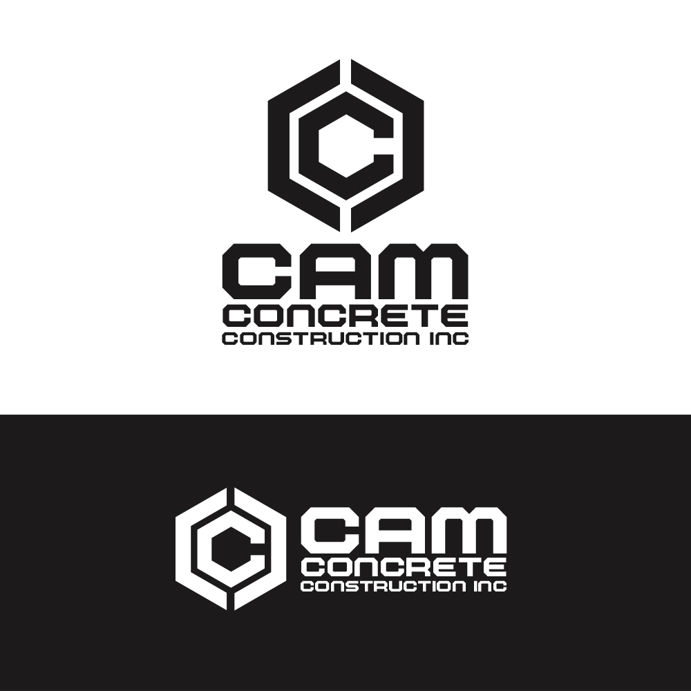 Logo Design by PsyPen for CAM Concrete Construction, Inc. | Design #34463195