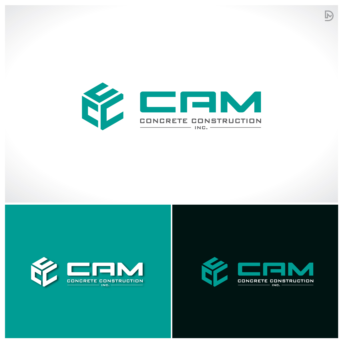 Logo Design by D_Mantra for CAM Concrete Construction, Inc. | Design #34457757