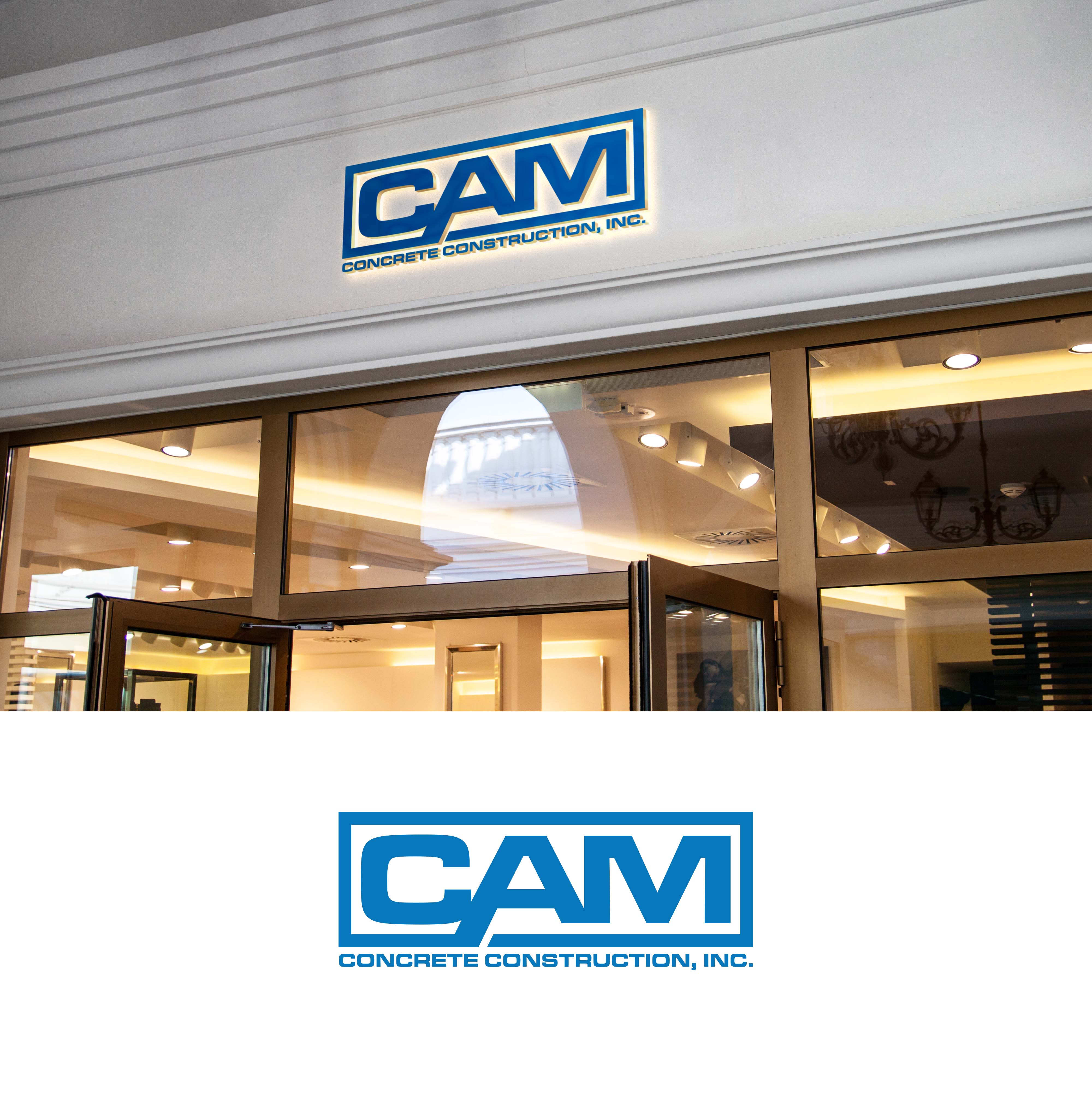 Logo Design by aexo for CAM Concrete Construction, Inc. | Design #34455777