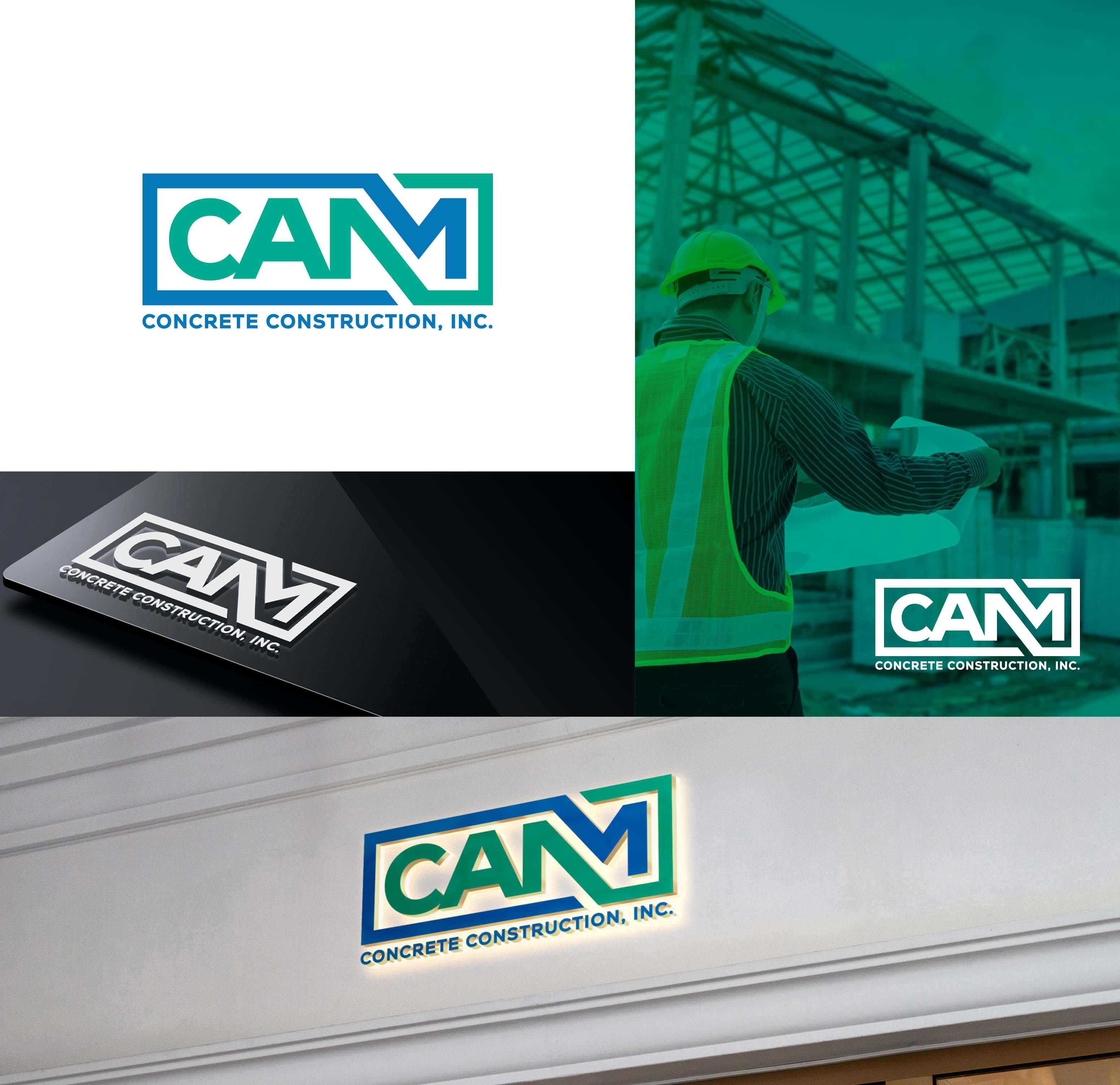 Logo Design by aexo for CAM Concrete Construction, Inc. | Design #34455835