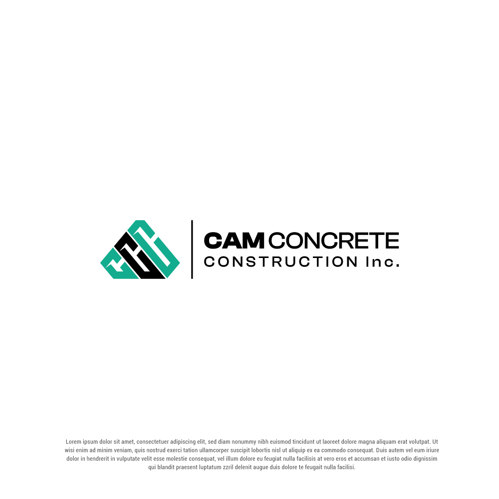 Logo Design by TrisDesign for CAM Concrete Construction, Inc. | Design #34462947