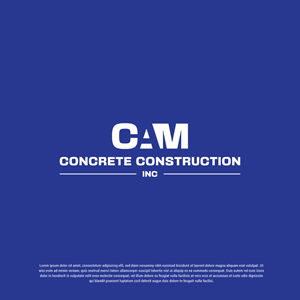 Logo Design by TrisDesign for CAM Concrete Construction, Inc. | Design: #34469091