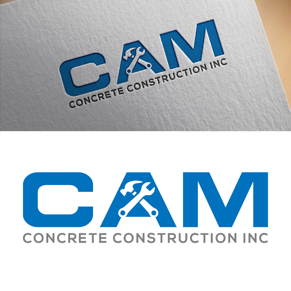 Logo Design by Dior design for CAM Concrete Construction, Inc. | Design #34456607