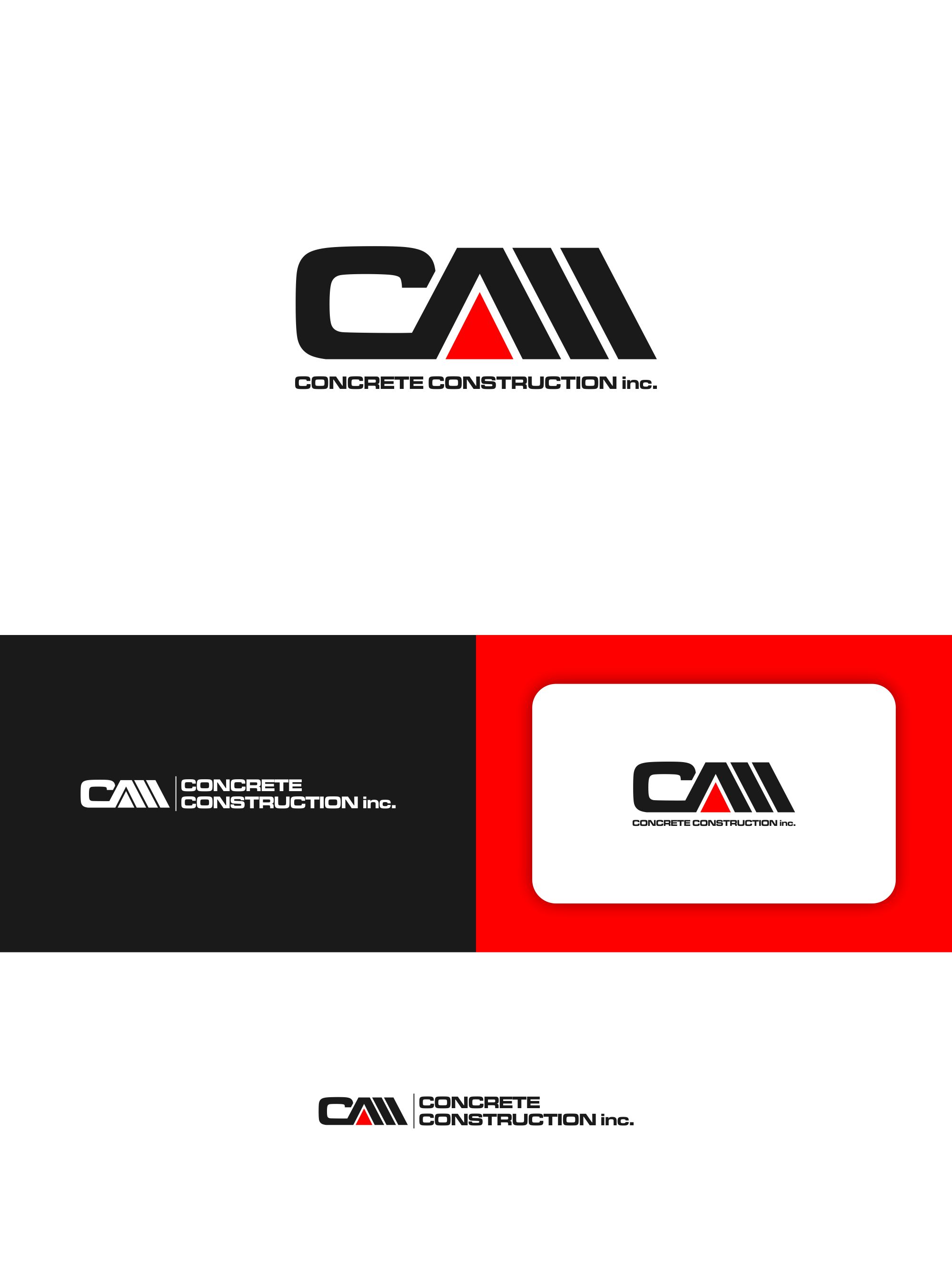 Logo Design by ark 2 for CAM Concrete Construction, Inc. | Design #34455667
