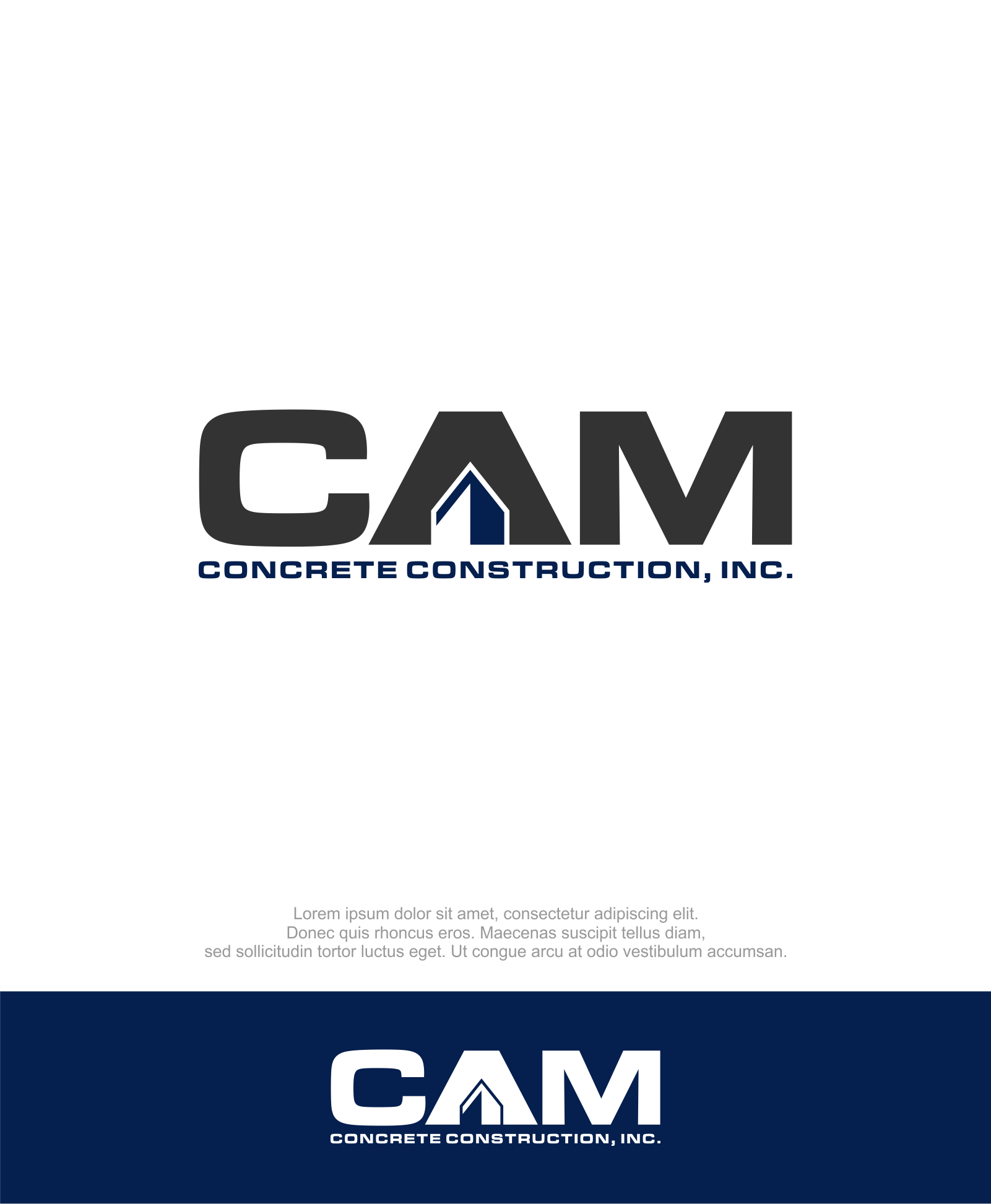Logo Design by M.Syaiful Huda for CAM Concrete Construction, Inc. | Design #34455814