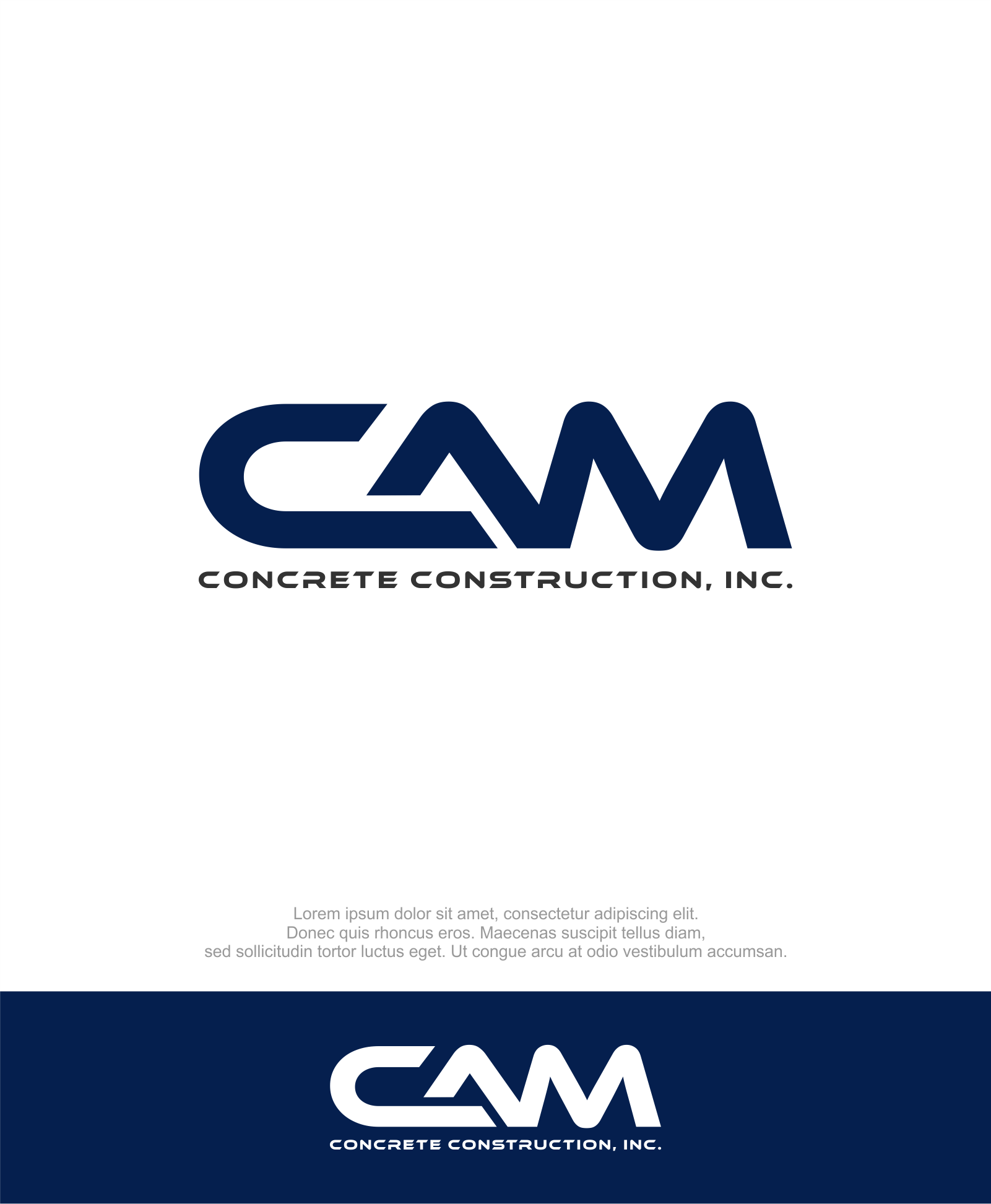 Logo Design by M.Syaiful Huda for CAM Concrete Construction, Inc. | Design #34455867