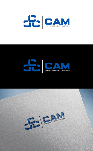 Logo Design by flora.c design for CAM Concrete Construction, Inc. | Design: #34463542