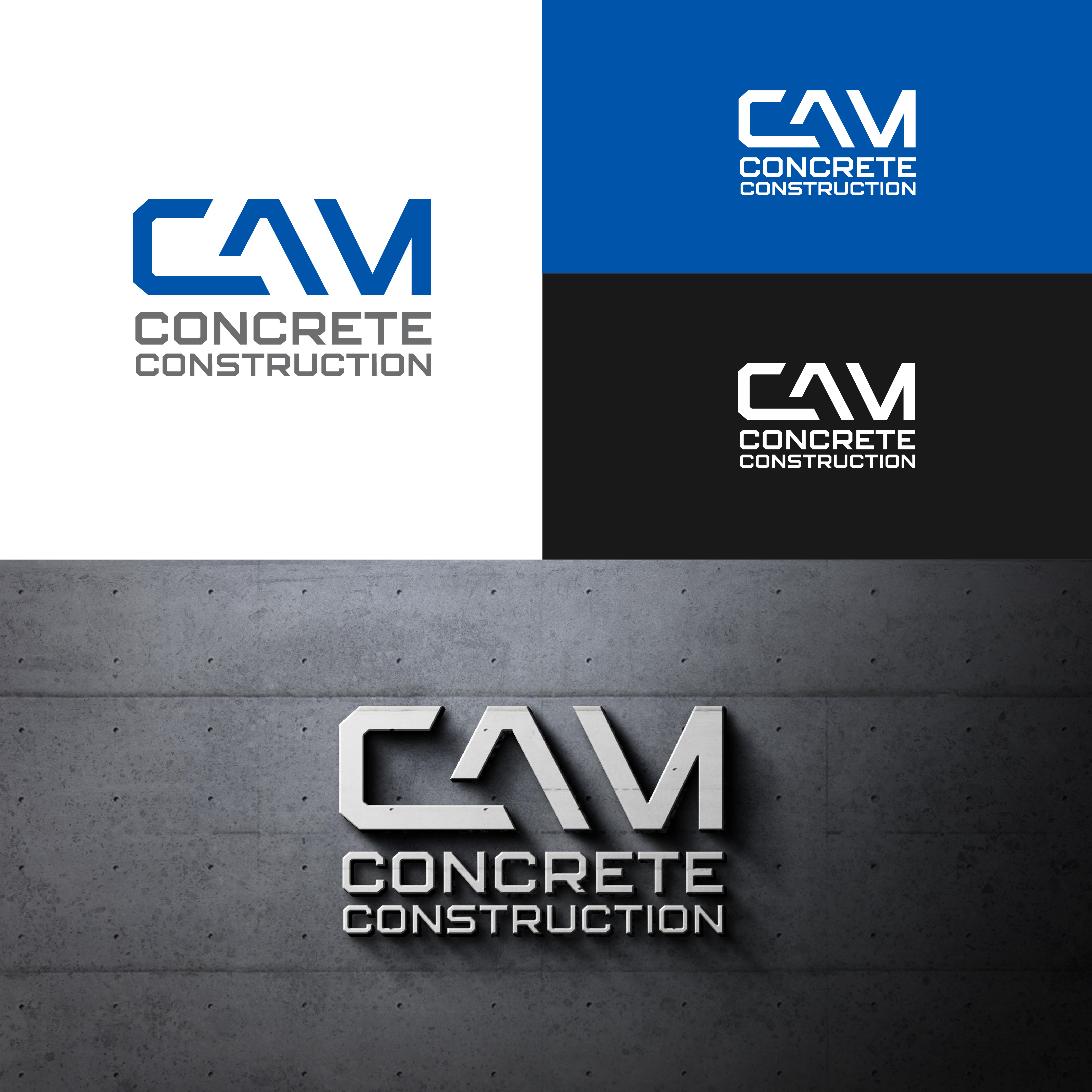 Logo Design by Supriadi for CAM Concrete Construction, Inc. | Design #34468901
