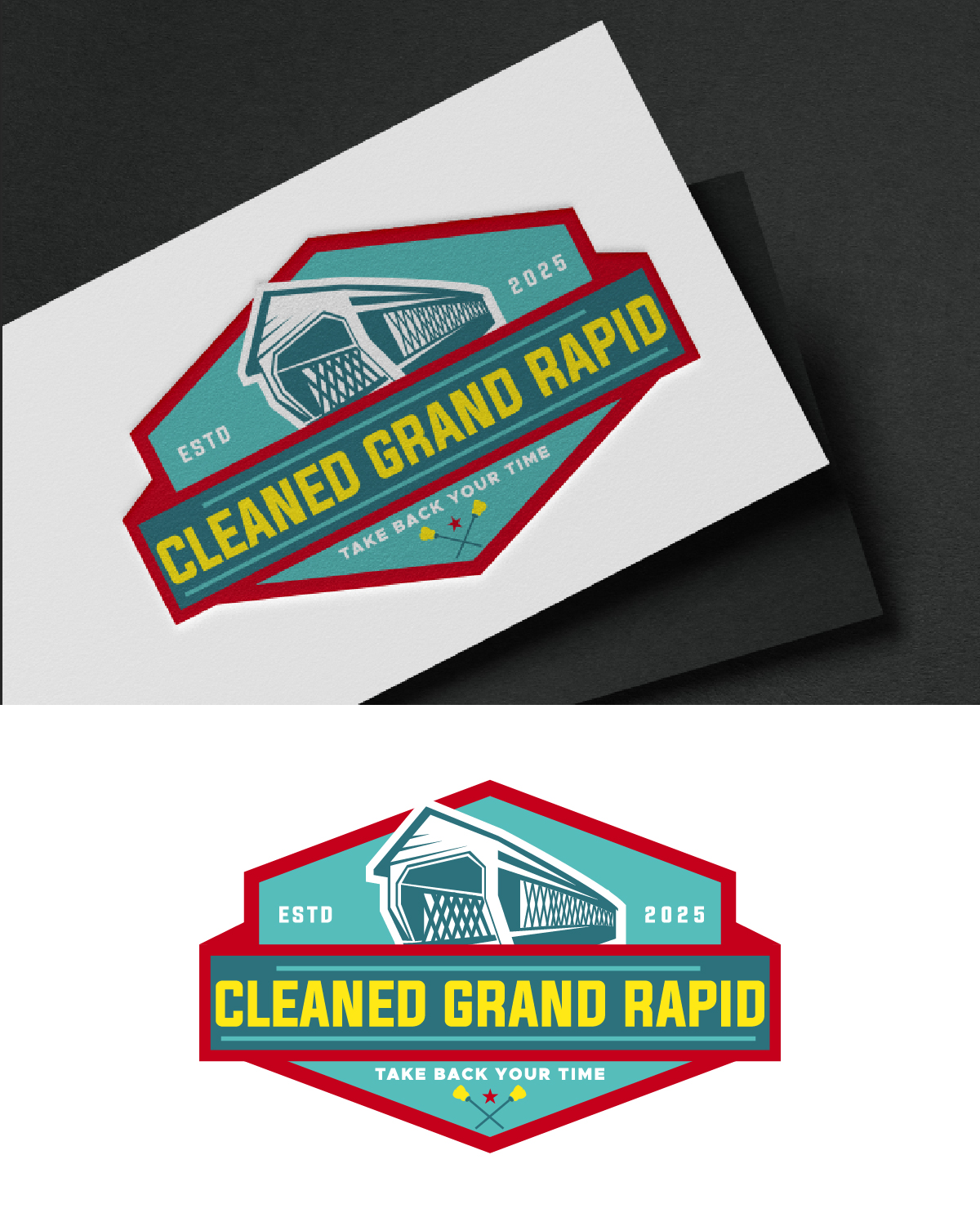 Logo Design by Loknath for Cleaned Grand Rapids | Design #34465623