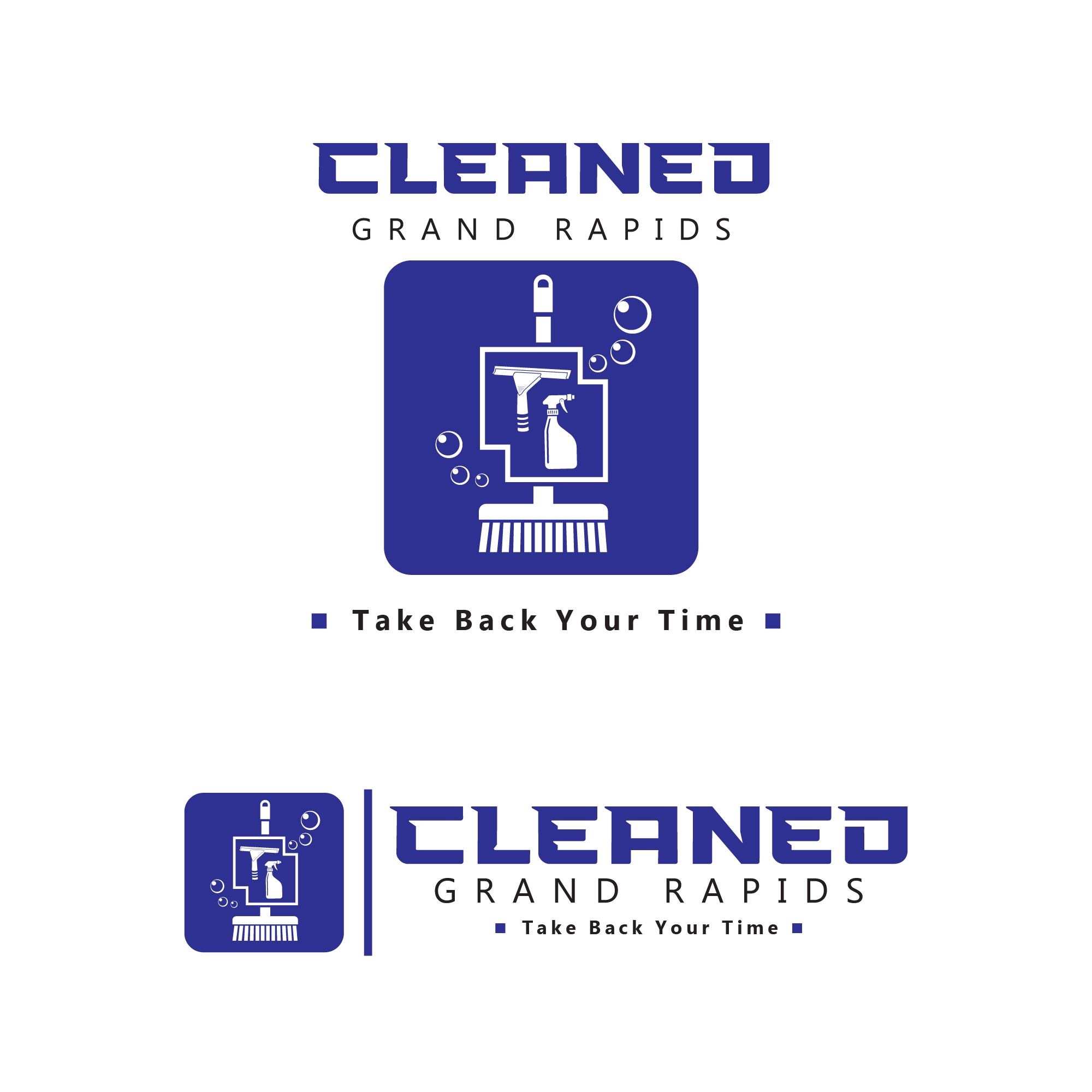 Logo Design by Line Art Taste for Cleaned Grand Rapids | Design #34536331