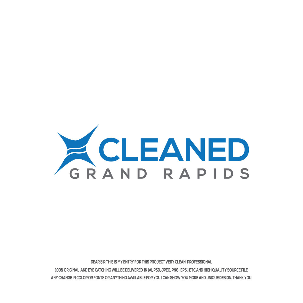 Logo Design by Hossainlogo324 for Cleaned Grand Rapids | Design #34534277
