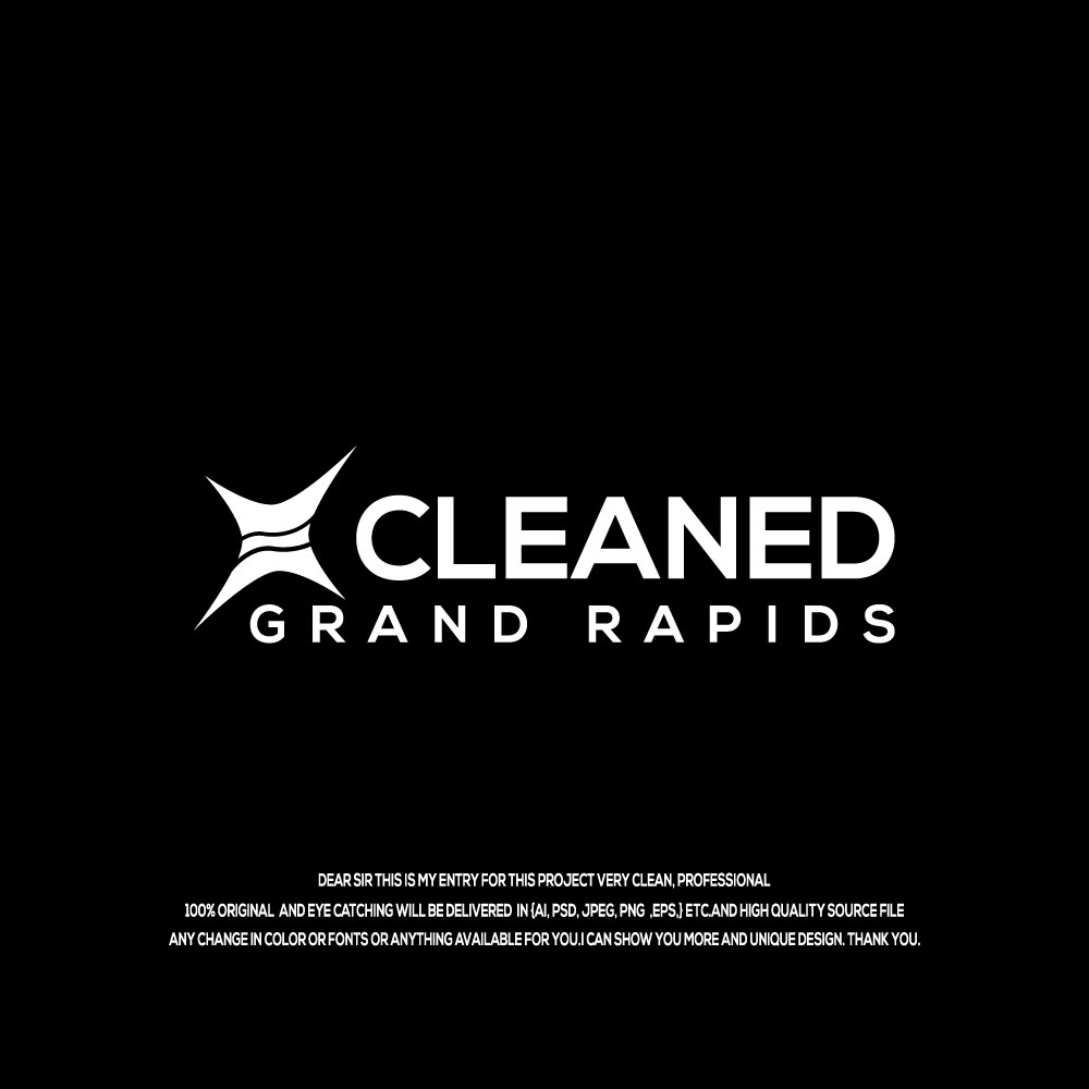 Logo Design by Hossainlogo324 for Cleaned Grand Rapids | Design #34534282