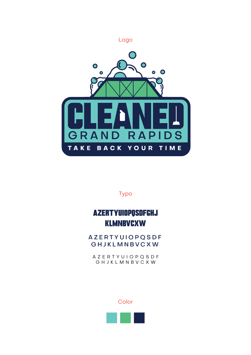 Logo Design by momo for Cleaned Grand Rapids | Design #34524140