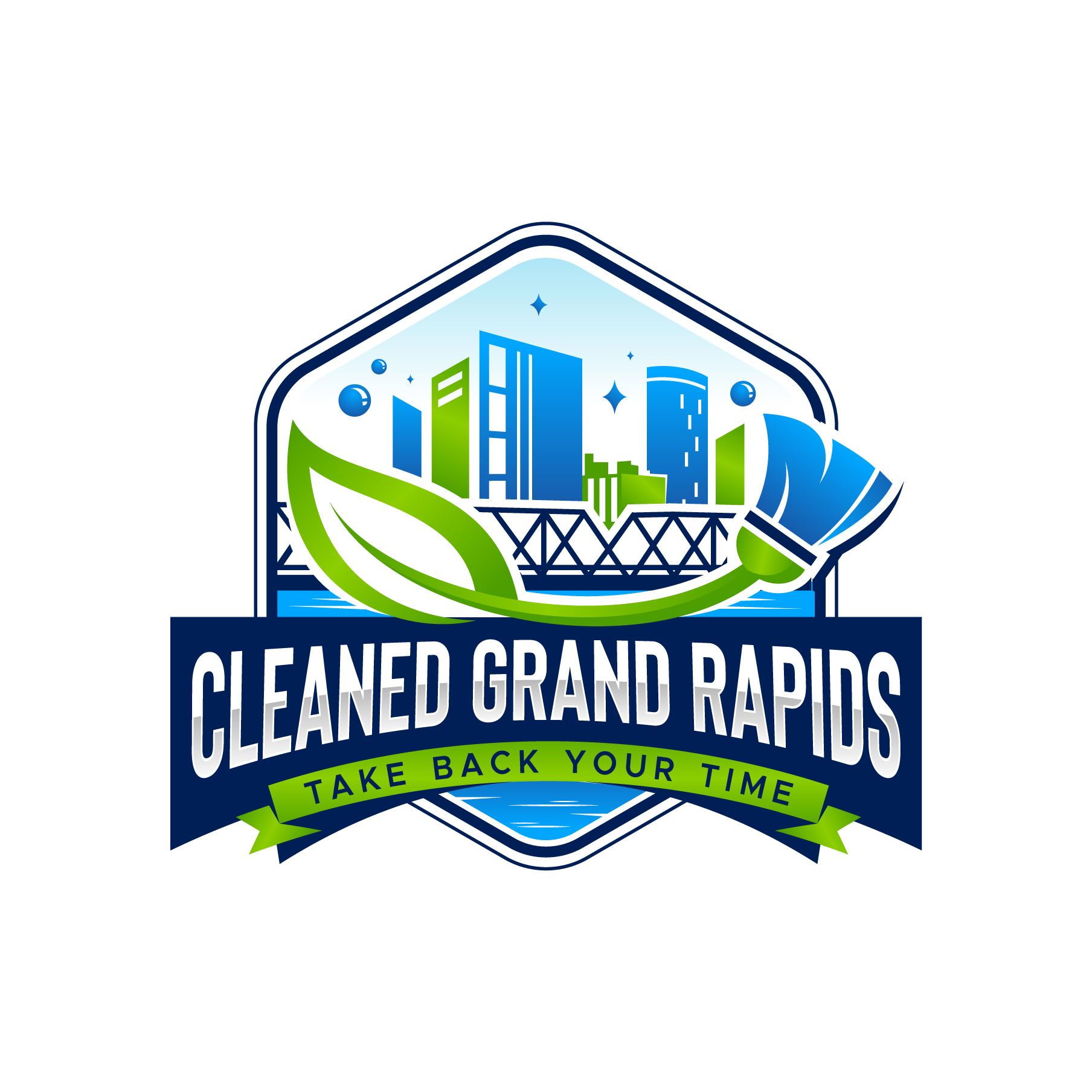 Logo Design by debdesign for Cleaned Grand Rapids | Design #34463613