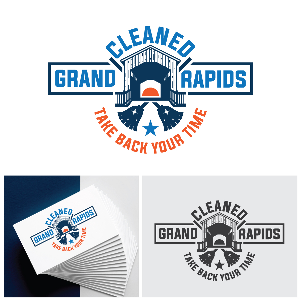 Logo Design by riya.mitra07j for Cleaned Grand Rapids | Design #34463908