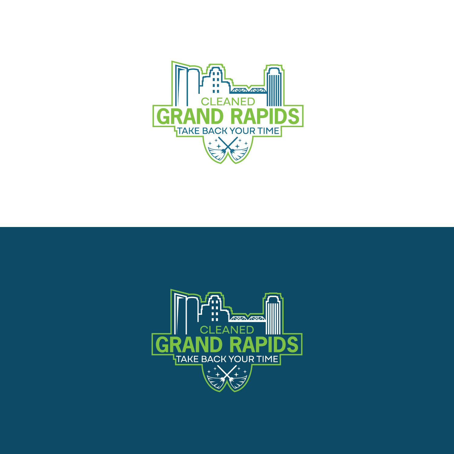 Logo Design by Maxo-Biz for Cleaned Grand Rapids | Design #34465699