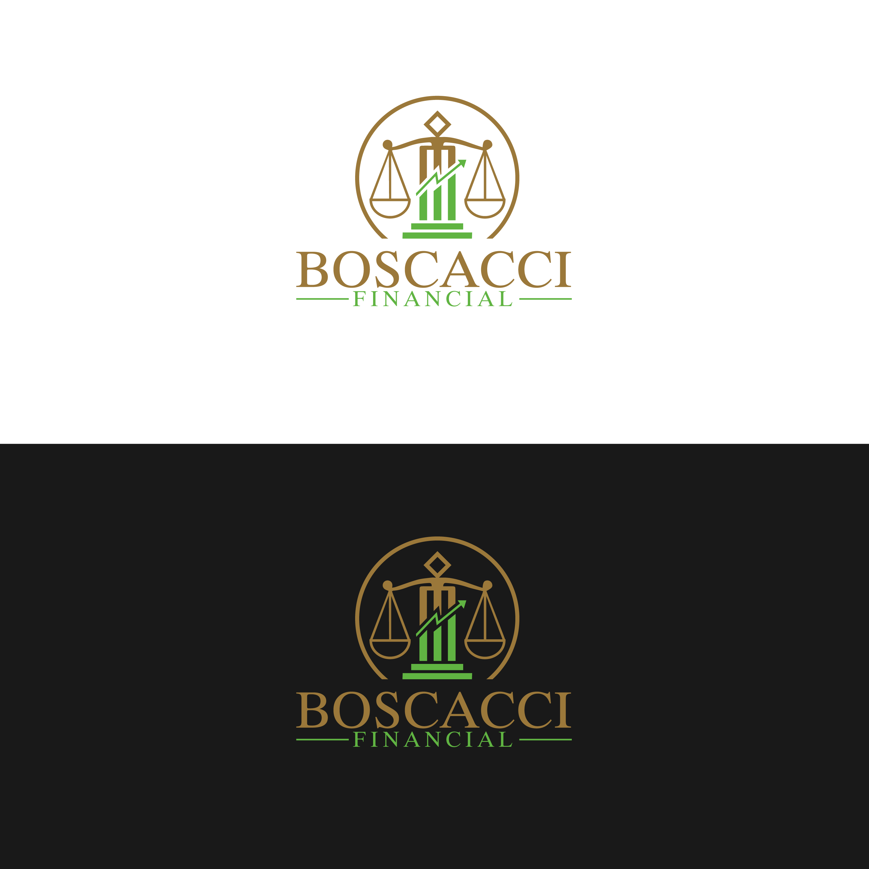 Diseño de Logo por M Art & Design para Boscacci Financial | Diseño #34462602