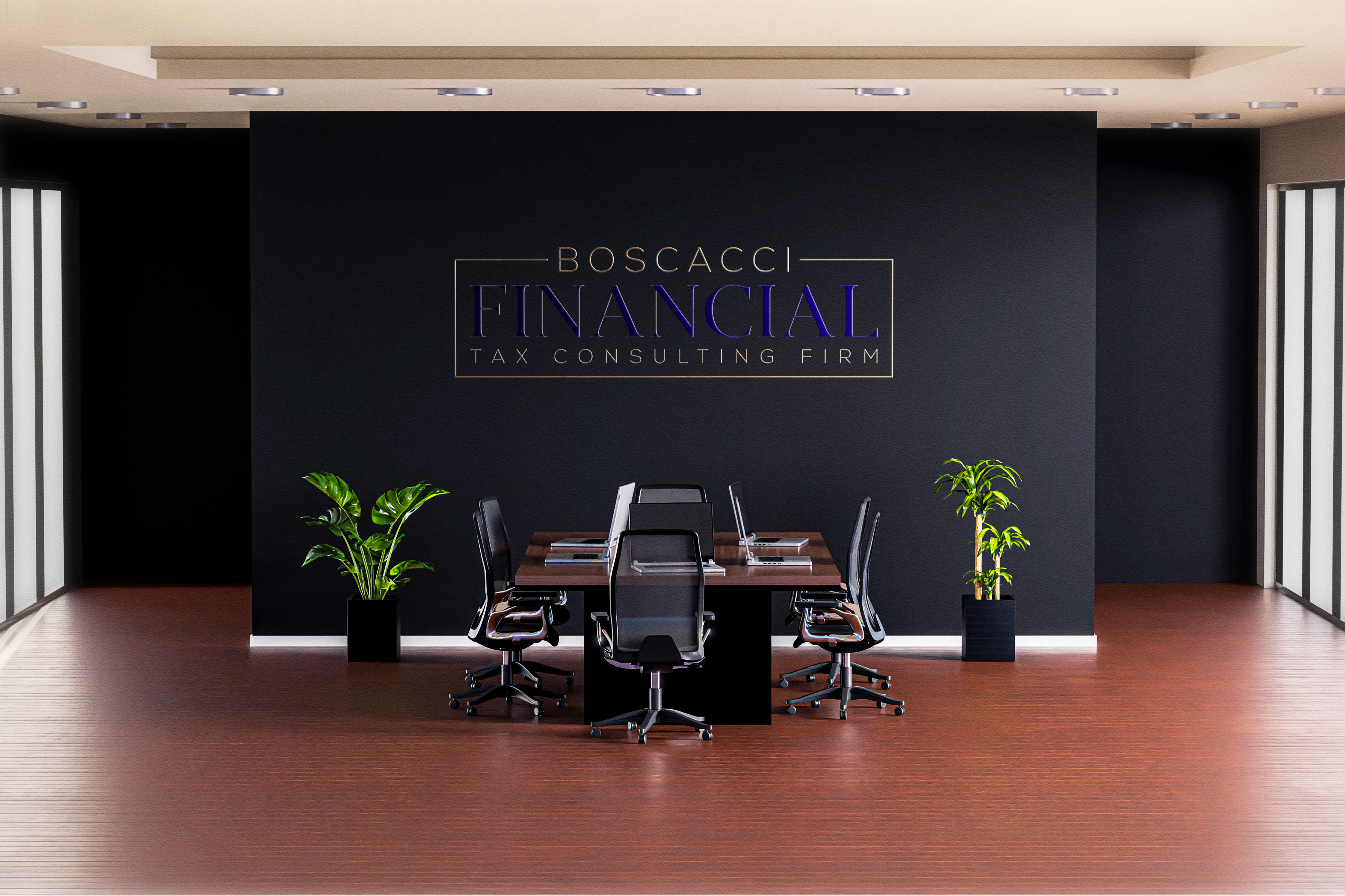 Logo Design by Tube light for Boscacci Financial | Design #34549610
