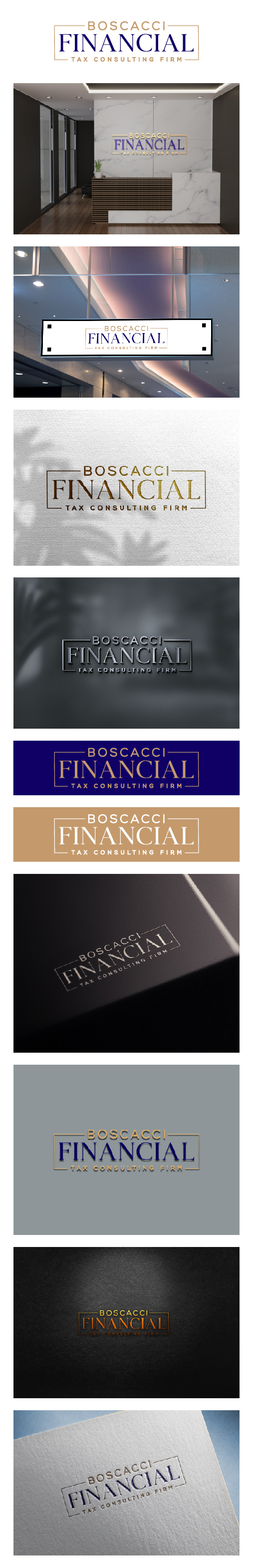 Logo Design by Tube light for Boscacci Financial | Design #34551228