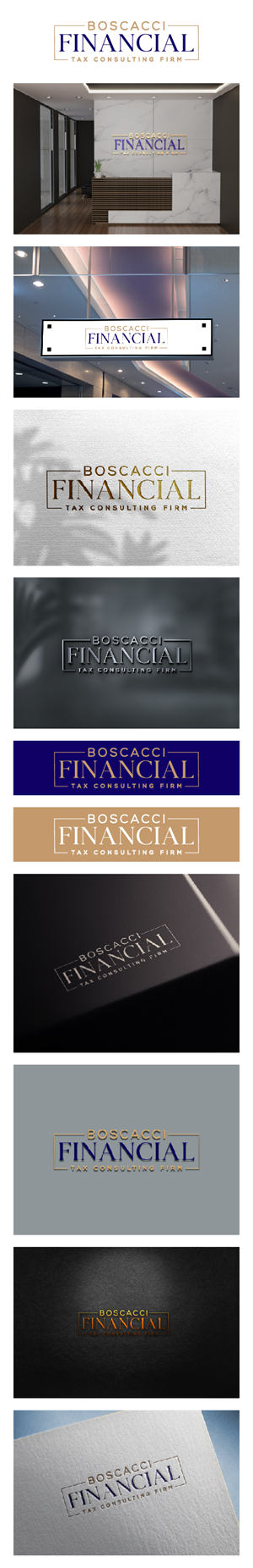 Logo Design by Tube light for Boscacci Financial | Design: #34551228