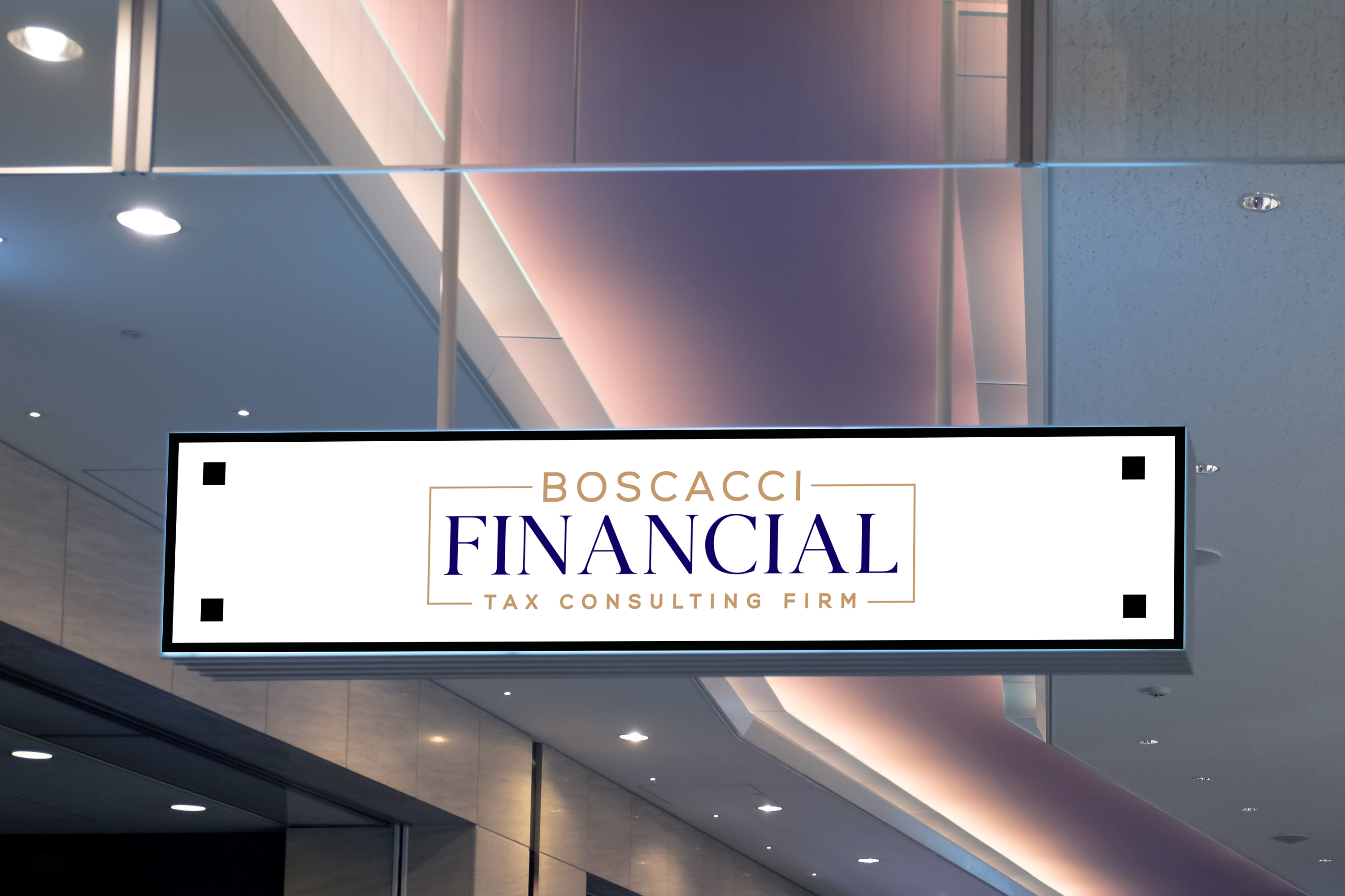 Logo Design by Tube light for Boscacci Financial | Design #34551426