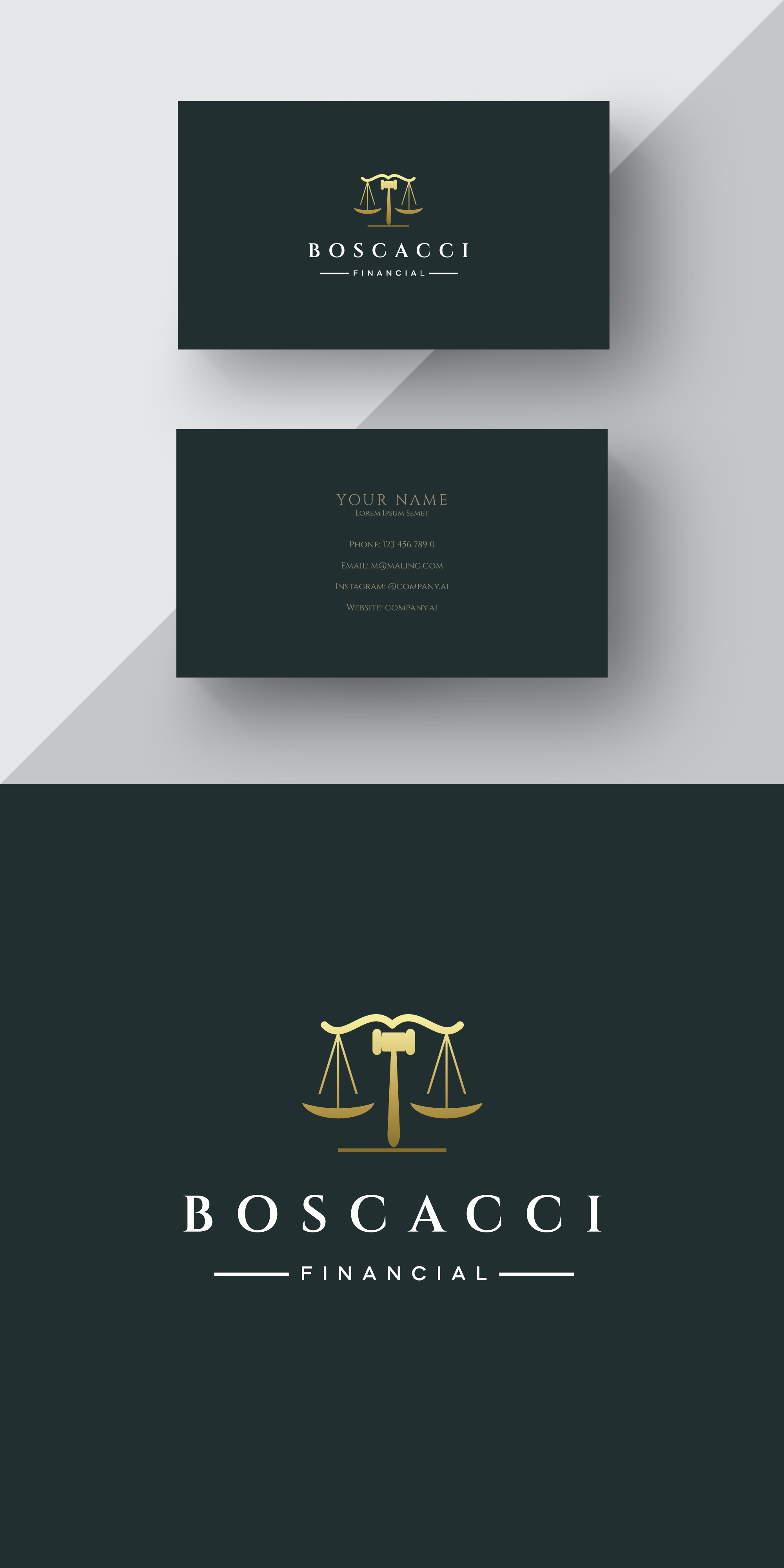Diseño de Logo por CM® para Boscacci Financial | Diseño #34496229
