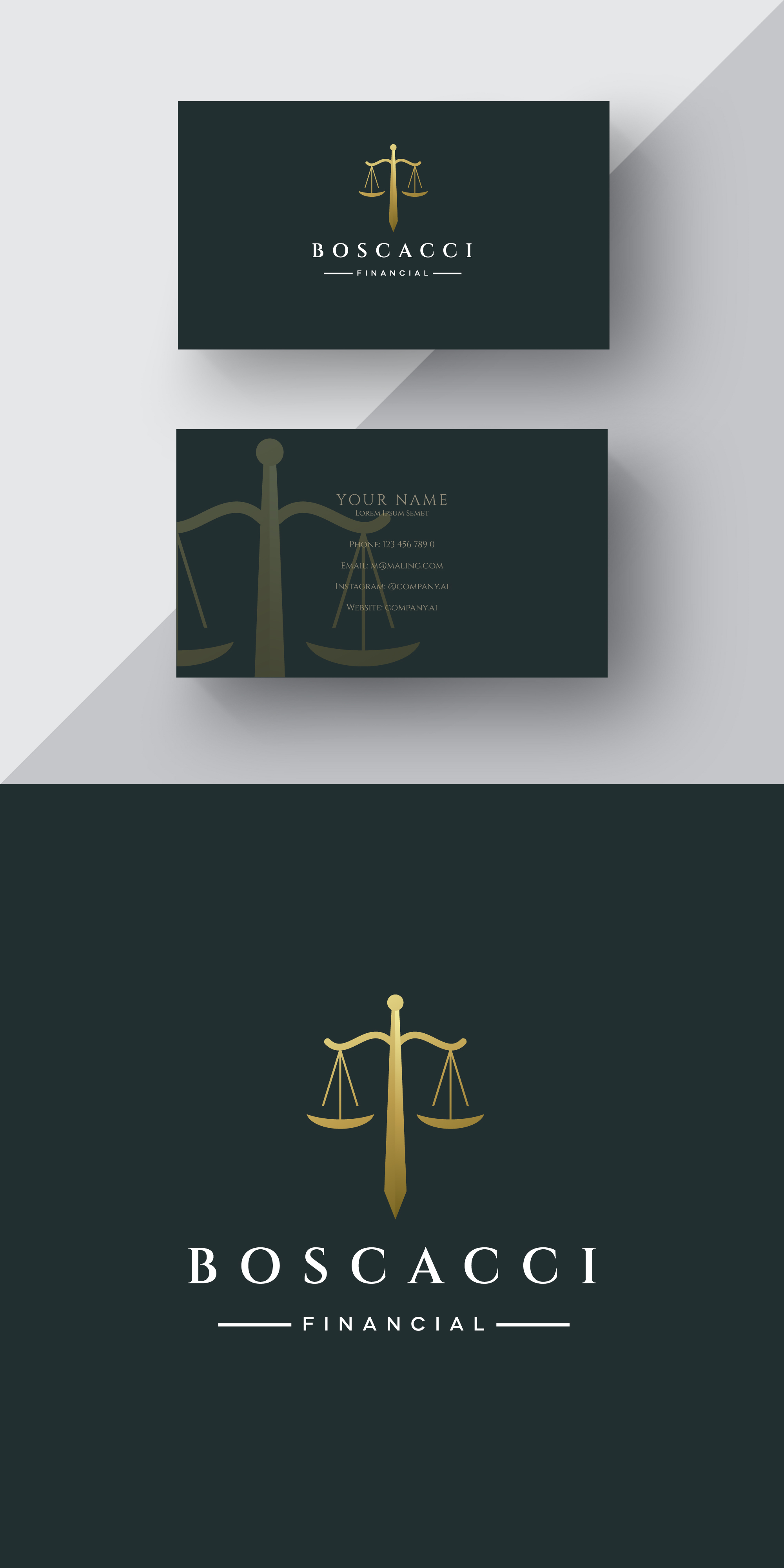 Diseño de Logo por CM® para Boscacci Financial | Diseño #34496277