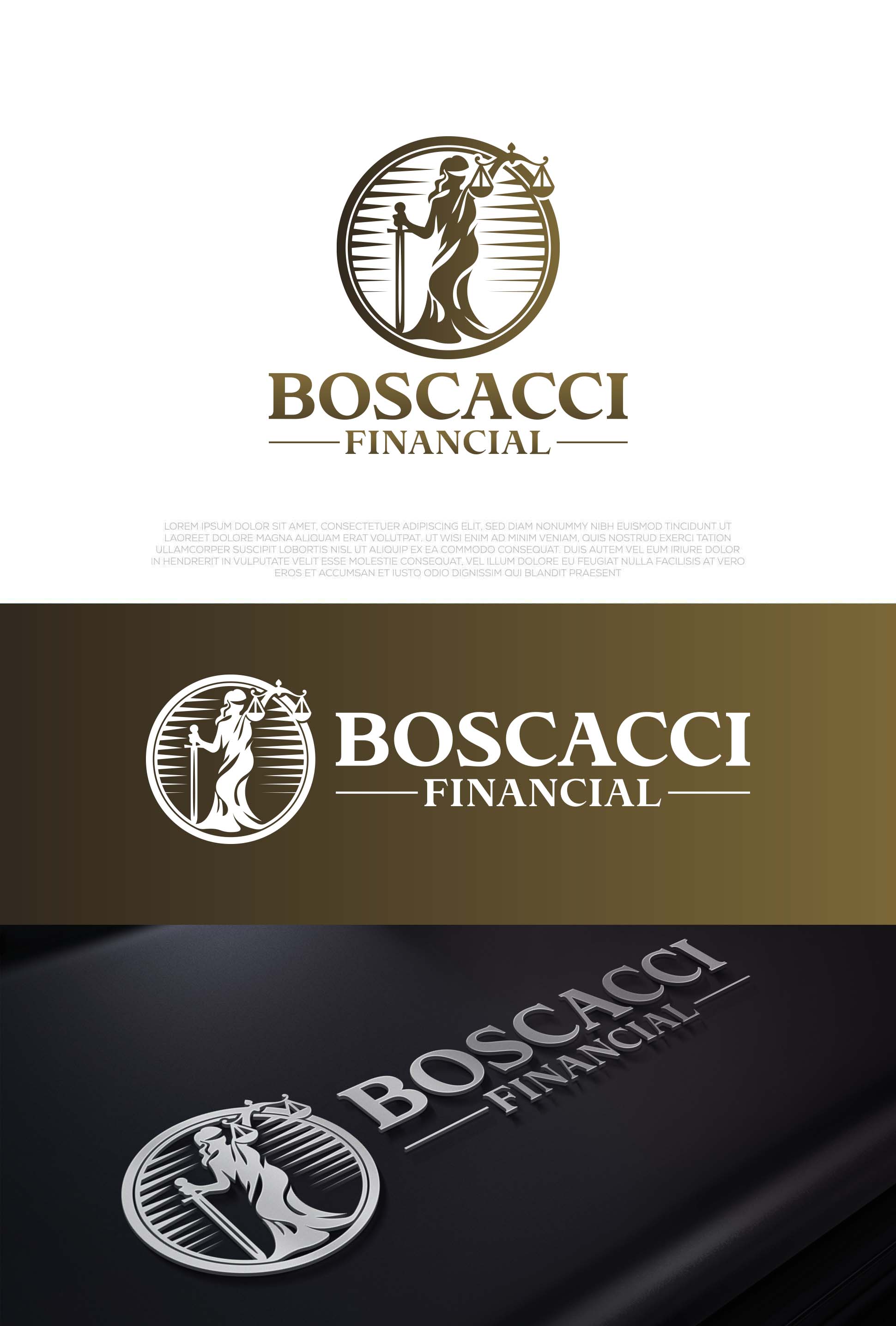 Diseño de Logo por aexoagency para Boscacci Financial | Diseño #34464554