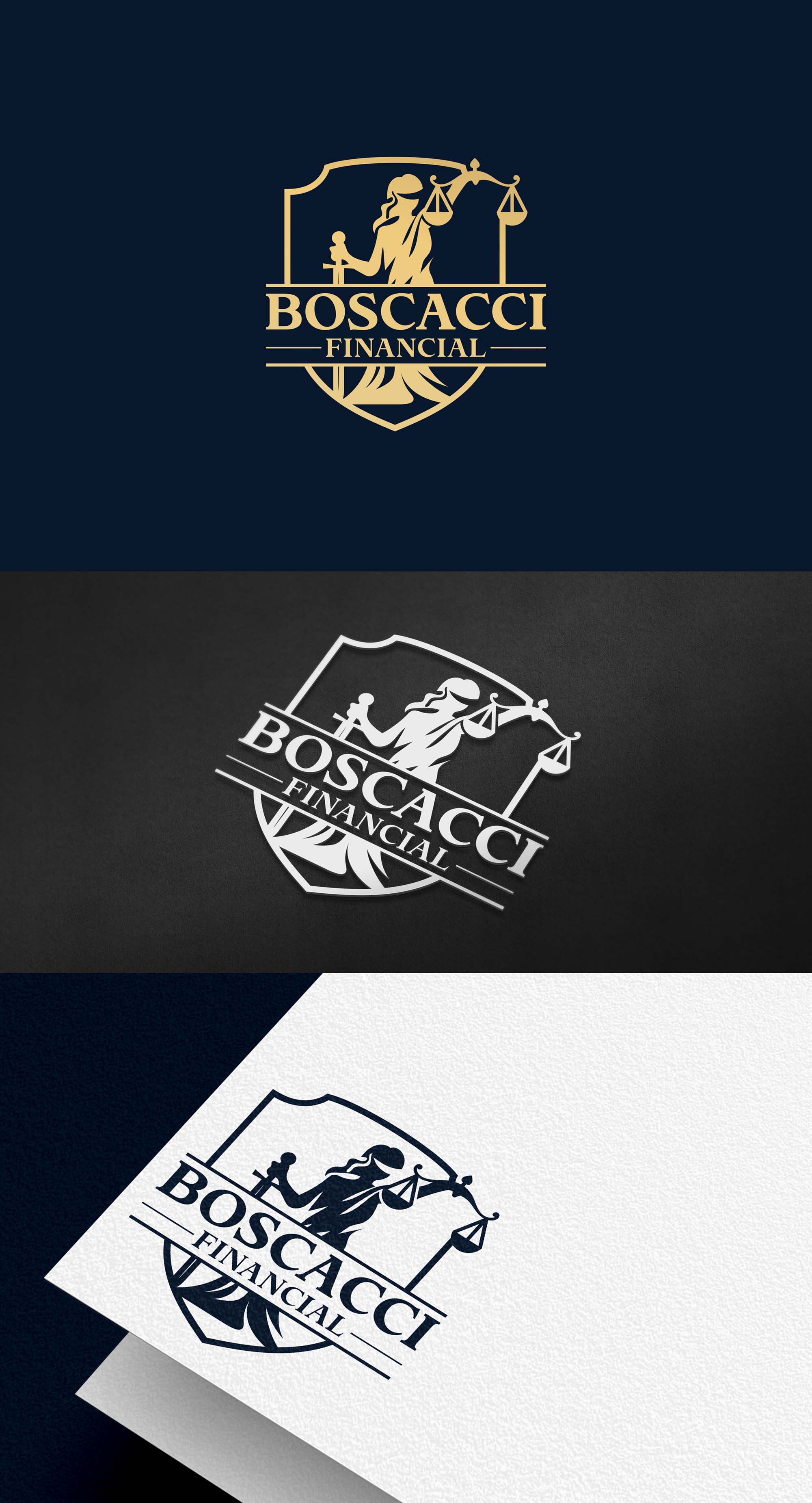 Diseño de Logo por aexoagency para Boscacci Financial | Diseño #34502366