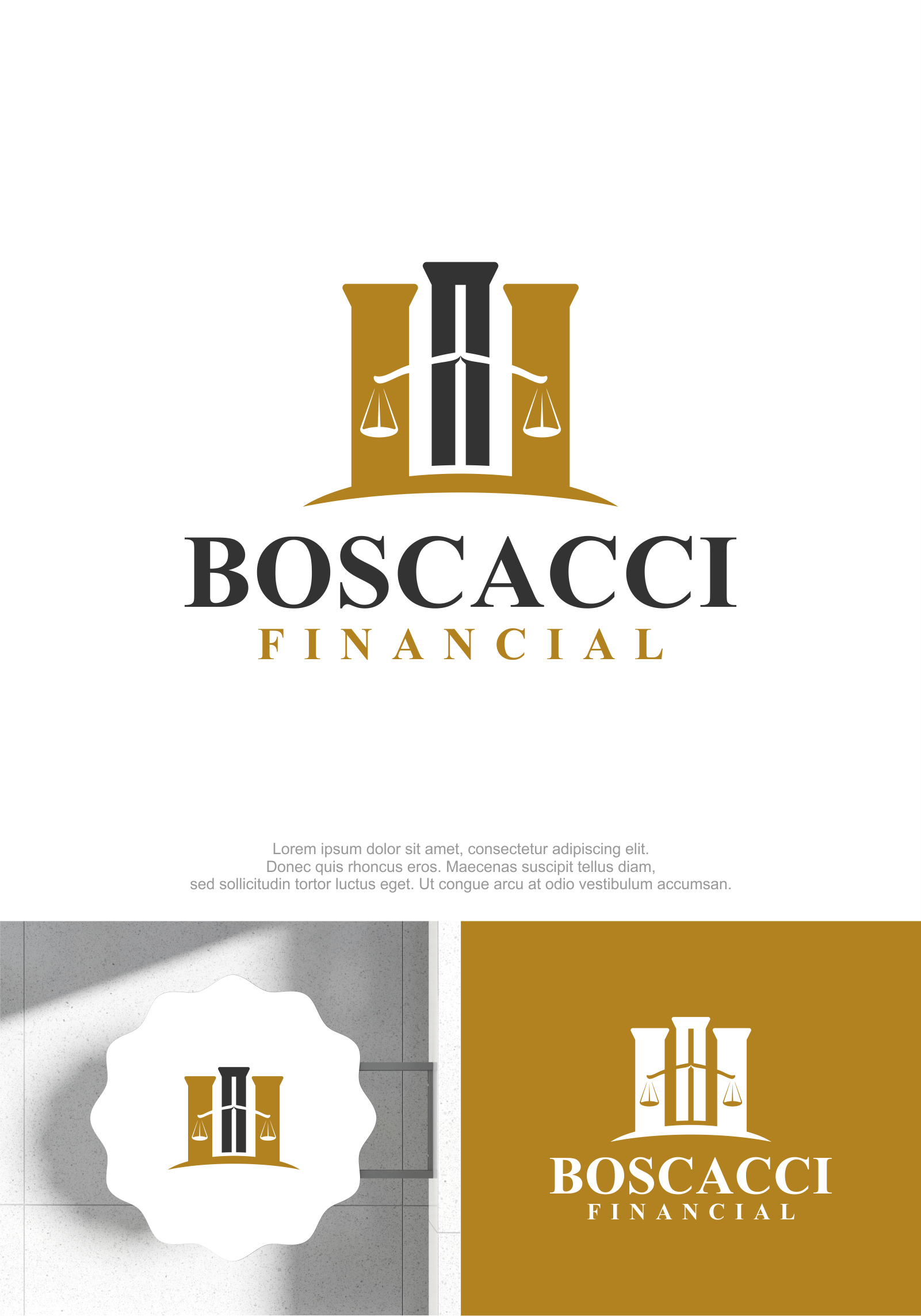 Logo Design by M.Syaiful Huda for Boscacci Financial | Design #34462418