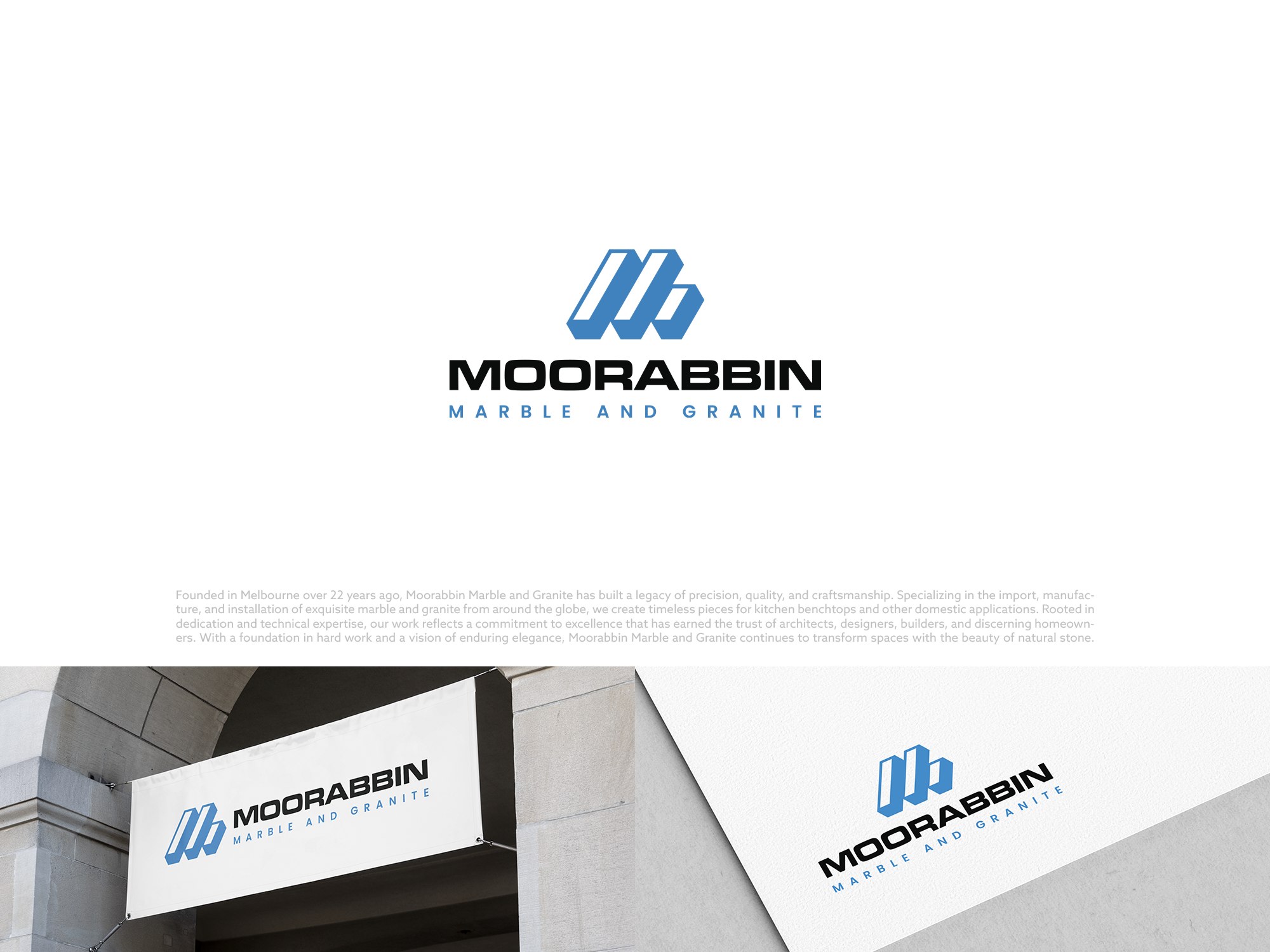 Logo Design by COLOUR CREATIVE for Moorabbin Marble and Granite | Design #34493920
