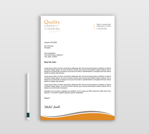 Letterhead Design by Expert Bappy for Quality Carpet + Flooring | Design: #34468054