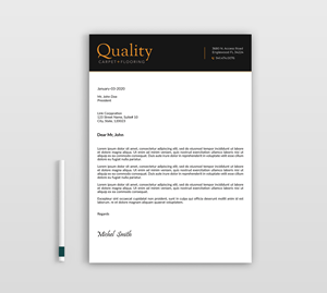 Letterhead Design by Expert Bappy for Quality Carpet + Flooring | Design: #34468157