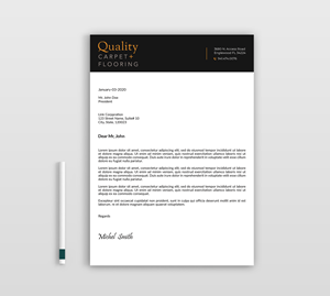 Letterhead Design by Expert Bappy for Quality Carpet + Flooring | Design: #34468184